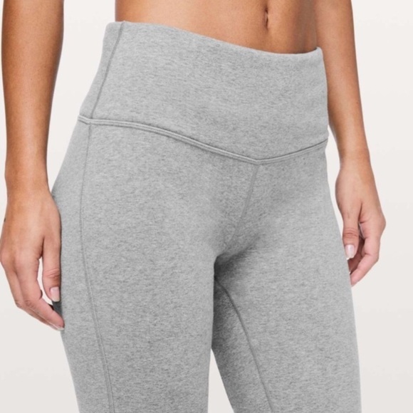 9.Lululemon Wunder Lounge Pant 28" *Updated FitHeathered Core Medium Grey - Picture 4 of 16